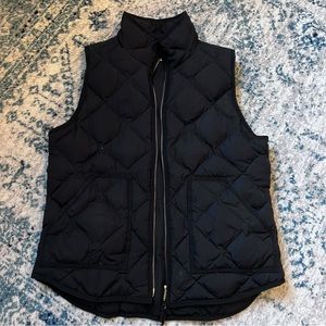 J. Crew Womens Medium Black Quilted Puffer Zest